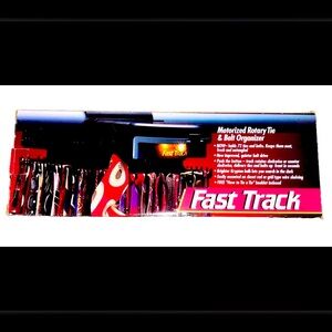 Fast Track Motorized Rotary Tie & Belt Organizer For 24 Ties & Belts, Rotates